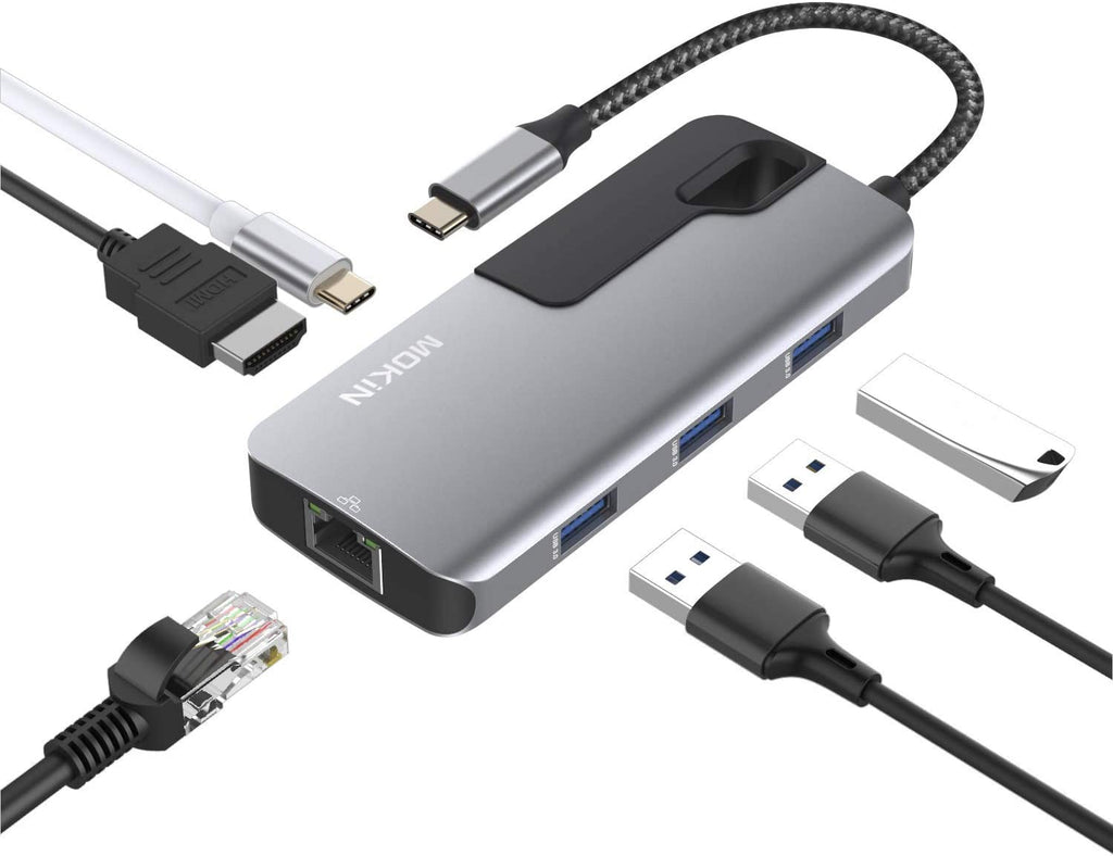 USB C to Dual HDMI Adapter, USB C to HDMI Adapter, Type C/Thunderbolt 3 to Dual HDMI Display 4K, USB C Hub to Dual HDMI Compatible MacBook/MacBook Pro,Surface,LenovoYoga,Dell XPS,Surface Book 2, etc