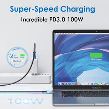 Load image into Gallery viewer, Thunderbolt 4 Cable, MOKiN USB4 Cable 4ft 40Gbps with 100W Charging, Supports 5K or 8K Display, Compatible with MacBooks, Hub, Docking, Thunderbolt 4, Thunderbolt 3 and USB 4 Devices