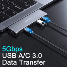 Load image into Gallery viewer, USB C Adapter for MacBook Pro 2020, MacBook Pro USB Adapter HDMI MacBook Pro Dongle with 4KHDMI, 2 USB 3.0, TF/SD, USB-C 100W and Thunderbolt 3