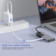 Load image into Gallery viewer, USB C to Dual HDMI Adapter, USB C to HDMI Adapter, Type C/Thunderbolt 3 to Dual HDMI Display 4K, USB C Hub to Dual HDMI Compatible MacBook/MacBook Pro,Surface,LenovoYoga,Dell XPS,Surface Book 2, etc