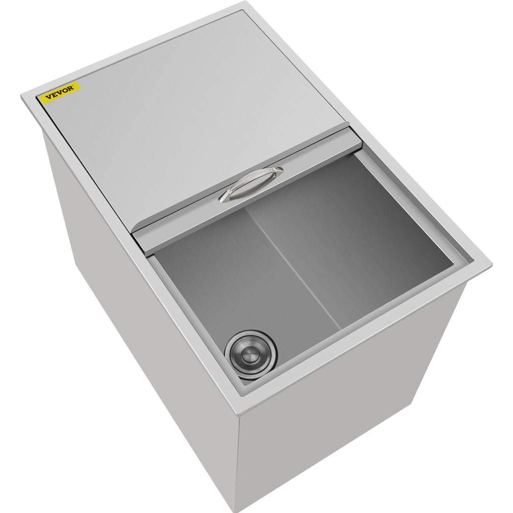 7 Sizes Drop In Ice Chest Bin Boxes W/ Cover Stainless Steel Outdoor/Indoor 304