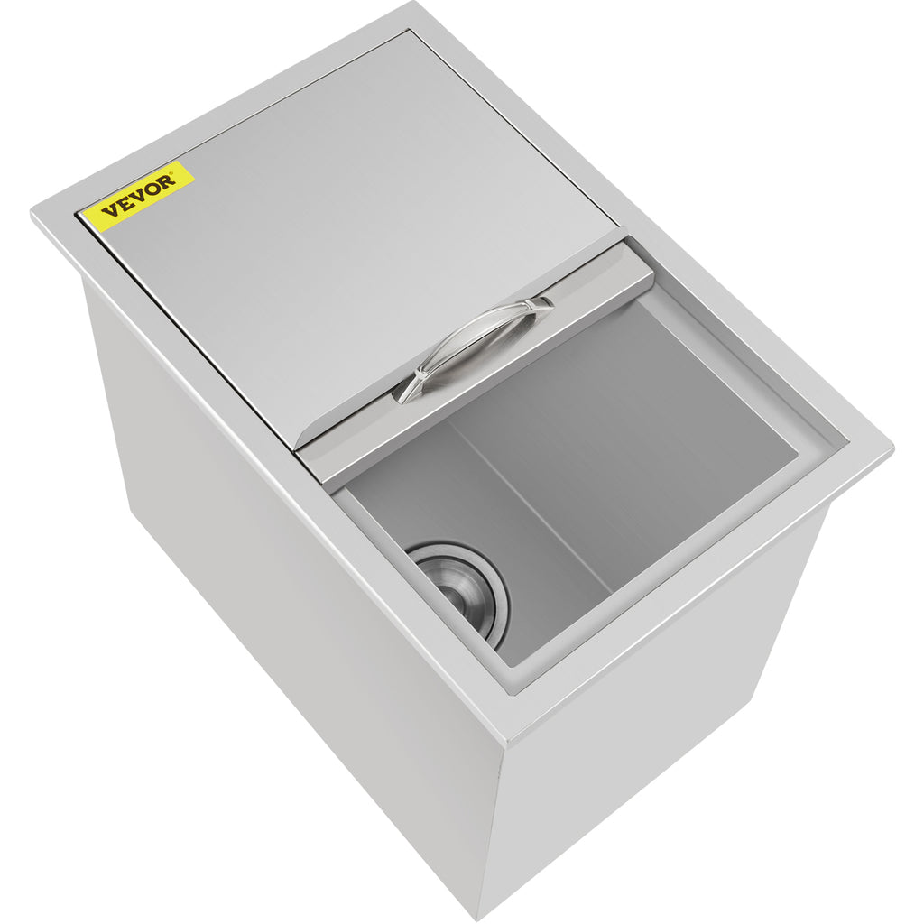 7 Sizes Drop In Ice Chest Bin Boxes W/ Cover Stainless Steel Outdoor/Indoor 304