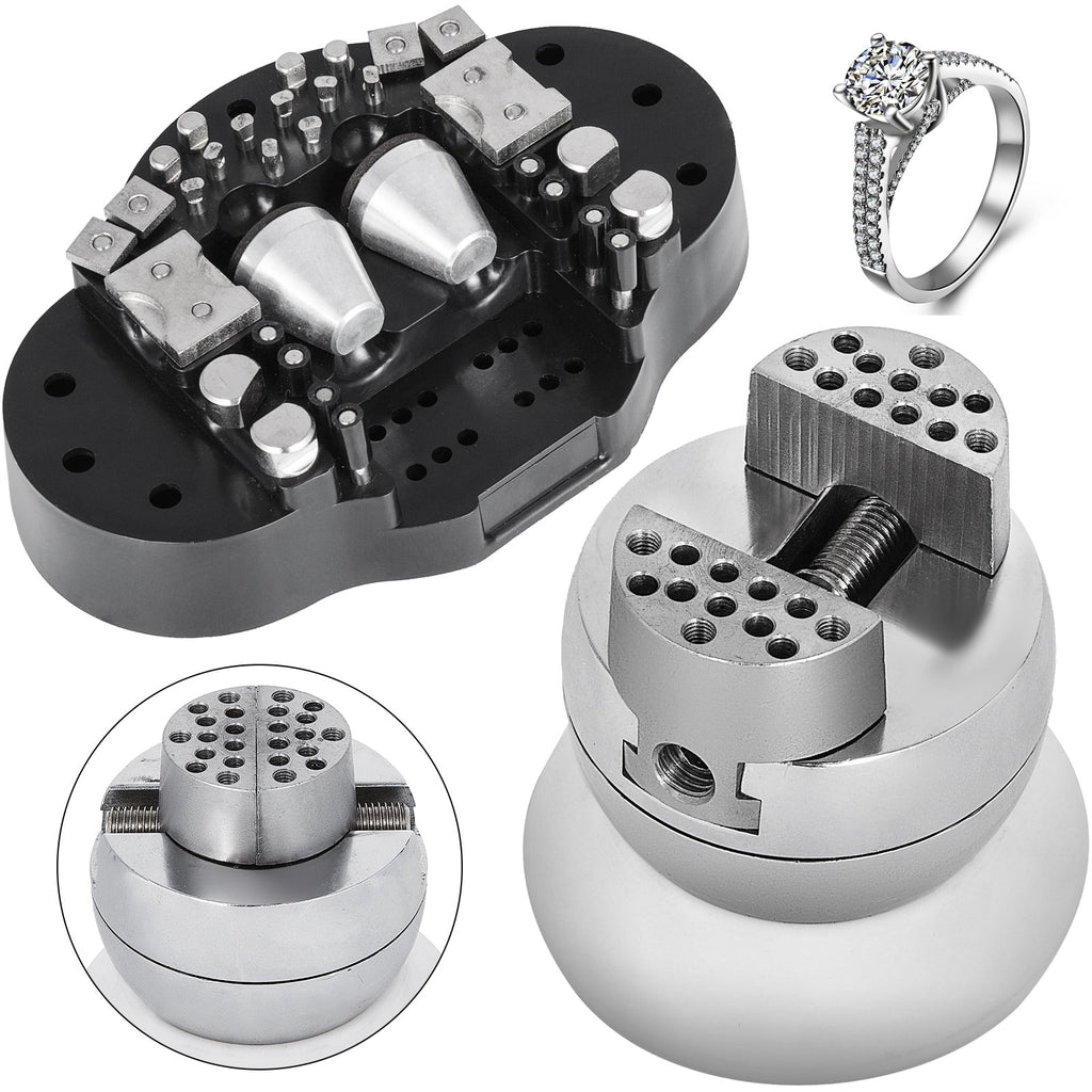 3"/5" Engraving Block Ball Vise Setting Jewelry Engraving Tool +30/34Attachments