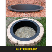 Load image into Gallery viewer, 36&quot; 42&quot; 45&quot; Steel Fire Pit Ring Campfire Ring DIY Heavy Duty In Ground or Above