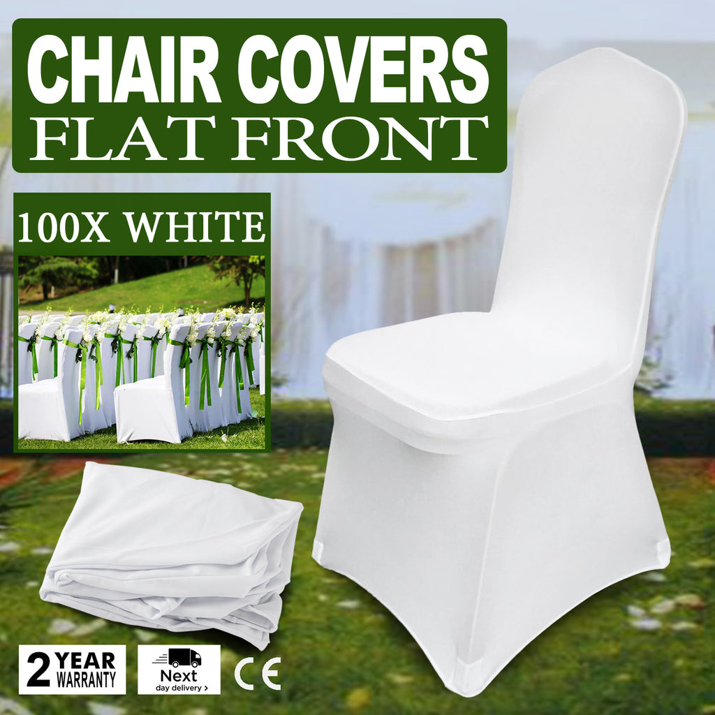 50/100PCS Spandex Stretch Chair Covers White Wedding Party Banquet Decoration