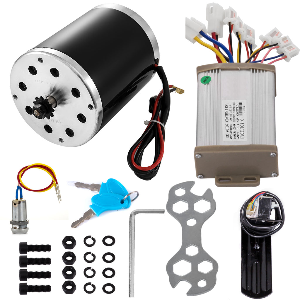 48V DC Brushless / brush Electric Motor Kit f Scooter Go Kart Reduction ATV