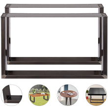 Load image into Gallery viewer, 2x11&quot;-39&quot; Industry Table Leg Metal Steel Chair Bench Legs Furniture Transparent