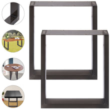 Load image into Gallery viewer, 2x11&quot;-39&quot; Industry Table Leg Metal Steel Chair Bench Legs Furniture Transparent