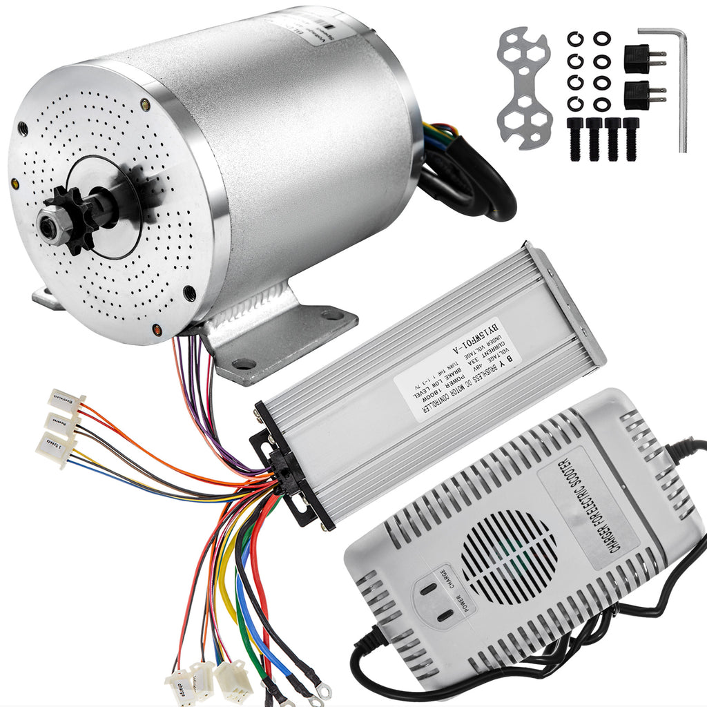 48V DC Brushless / brush Electric Motor Kit f Scooter Go Kart Reduction ATV