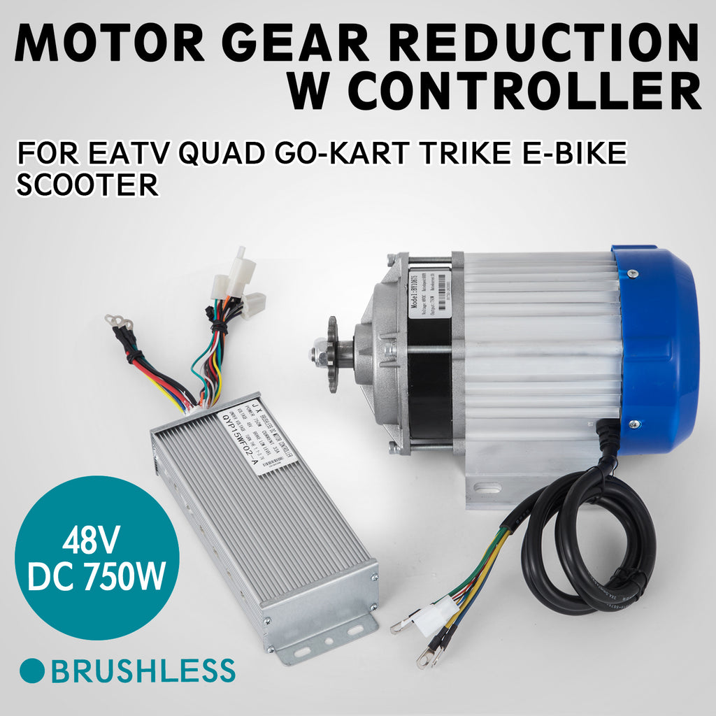 48V DC Brushless / brush Electric Motor Kit f Scooter Go Kart Reduction ATV