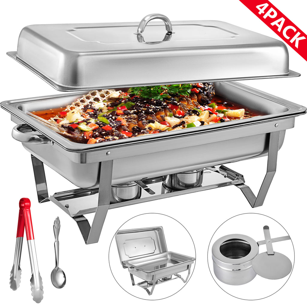 1/3,1/2,Full Size Catering Stainless Steel Chafer Chafing Dish 8 Qt Buffet