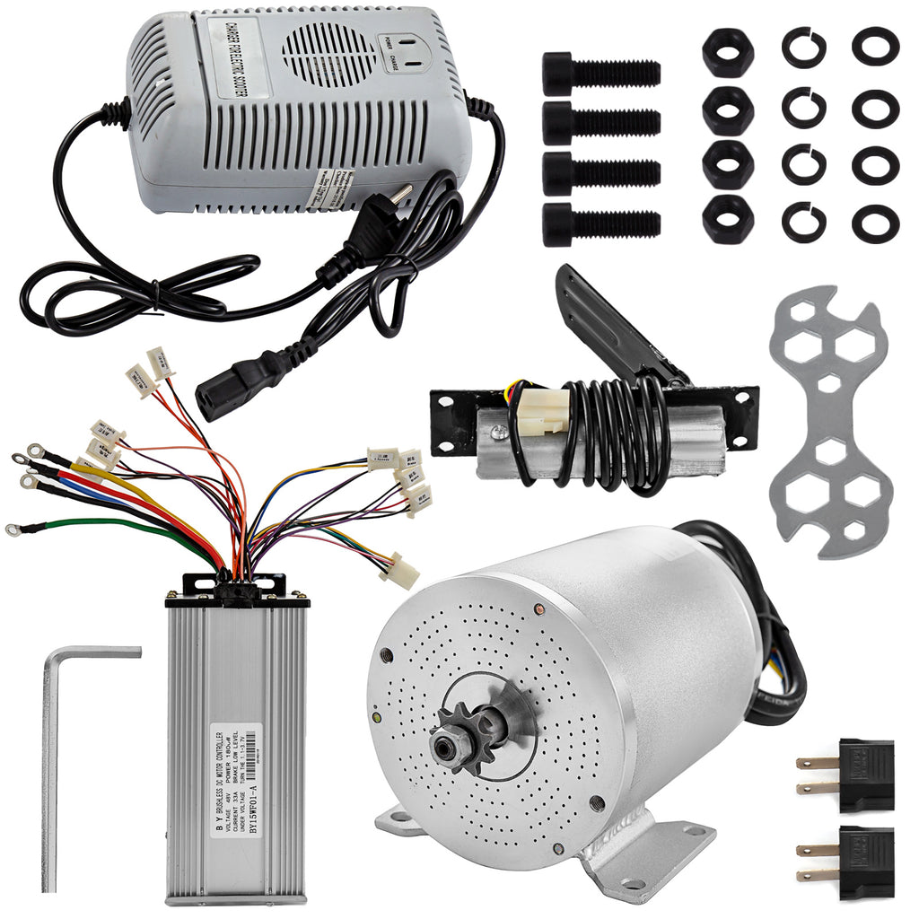 48V DC Brushless / brush Electric Motor Kit f Scooter Go Kart Reduction ATV