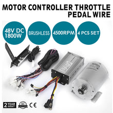 Load image into Gallery viewer, 48V DC Brushless / brush Electric Motor Kit f Scooter Go Kart Reduction ATV