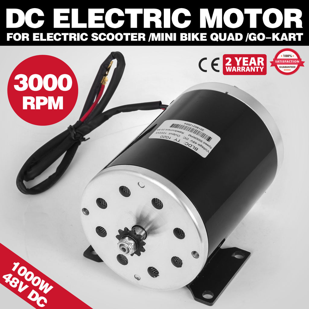 48V DC Brushless / brush Electric Motor Kit f Scooter Go Kart Reduction ATV