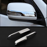 Chrome Car Rearview Mirrors Cover Trim Strip Sticker For Toyota Land Cruiser Prado 150 2010-2016 2017 2018 Exterior Accessories