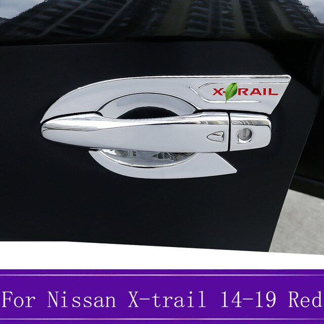 ABS Chrome Car Styling Door Handle Cover Door Handle Bowl Trim Car Accessories Fit For Nissan X-trail T32 2014-2017 2018 2019