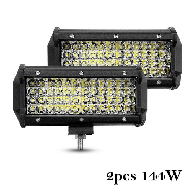 Nlpearl 4'' 7'' 72W 60W Car Light Assembly 36W Led Fog Lights for Trucks Cars Led Work Light Bar for Off Road SUV Boat 12V 24V