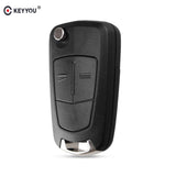 KEYYOU Flip Remote Folding Car Key Cover Fob Case Shell For Vauxhall Opel Astra H Corsa D Vectra C Zafira Astra Vectra Signum