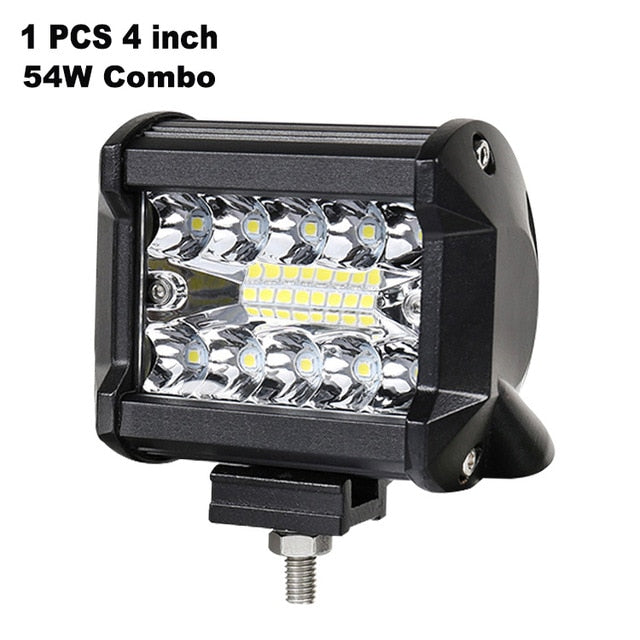 Nlpearl 4" 7" Car Light Assembly 54W 120W Combo Beams Fog Lights for Cars Led Work Light Bar for Offroad Tractor Truck 4x4 SUV