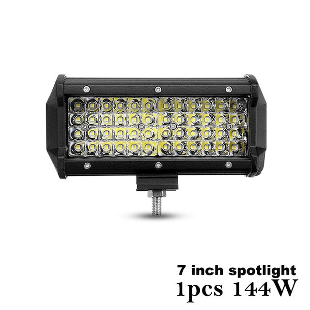 Nlpearl 4" 7" Car Light Assembly 54W 120W Combo Beams Fog Lights for Cars Led Work Light Bar for Offroad Tractor Truck 4x4 SUV