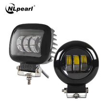 Load image into Gallery viewer, Nlpearl 2x 30W Square/Round LED Fog Lights for Cars Fog Lamp Waterproof LED Work light for Truck 4x4 SUV 4WD Car Light Assembly