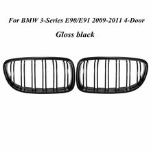 Load image into Gallery viewer, Pair Matte/Gloss Black Car Front Grille For BMW E90 LCI 3-Series Sedan/Wagon 09-11 Racing Grills