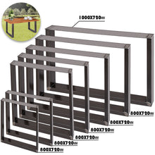 Load image into Gallery viewer, 2x11&quot;-39&quot; Industry Table Leg Metal Steel Chair Bench Legs Furniture Transparent