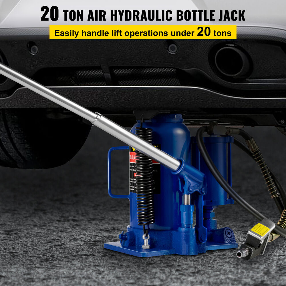 Air Hydraulic Bottle Jack 20 Ton Manual 44092lb Heavy Duty Auto Truck RV Repair