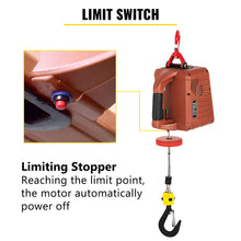 Load image into Gallery viewer, 110V Electric Hoist Winch AC Corded Version 885000 Hoisting PullzAll 7.6M 120V