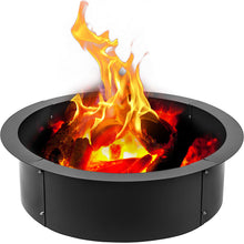 Load image into Gallery viewer, 36&quot; 42&quot; 45&quot; Steel Fire Pit Ring Campfire Ring DIY Heavy Duty In Ground or Above