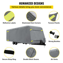 Load image into Gallery viewer, Travel Trailer RV Cover Waterproof Anti-UV Non-Woven Fabric For 18&#39;-20&#39; Camper