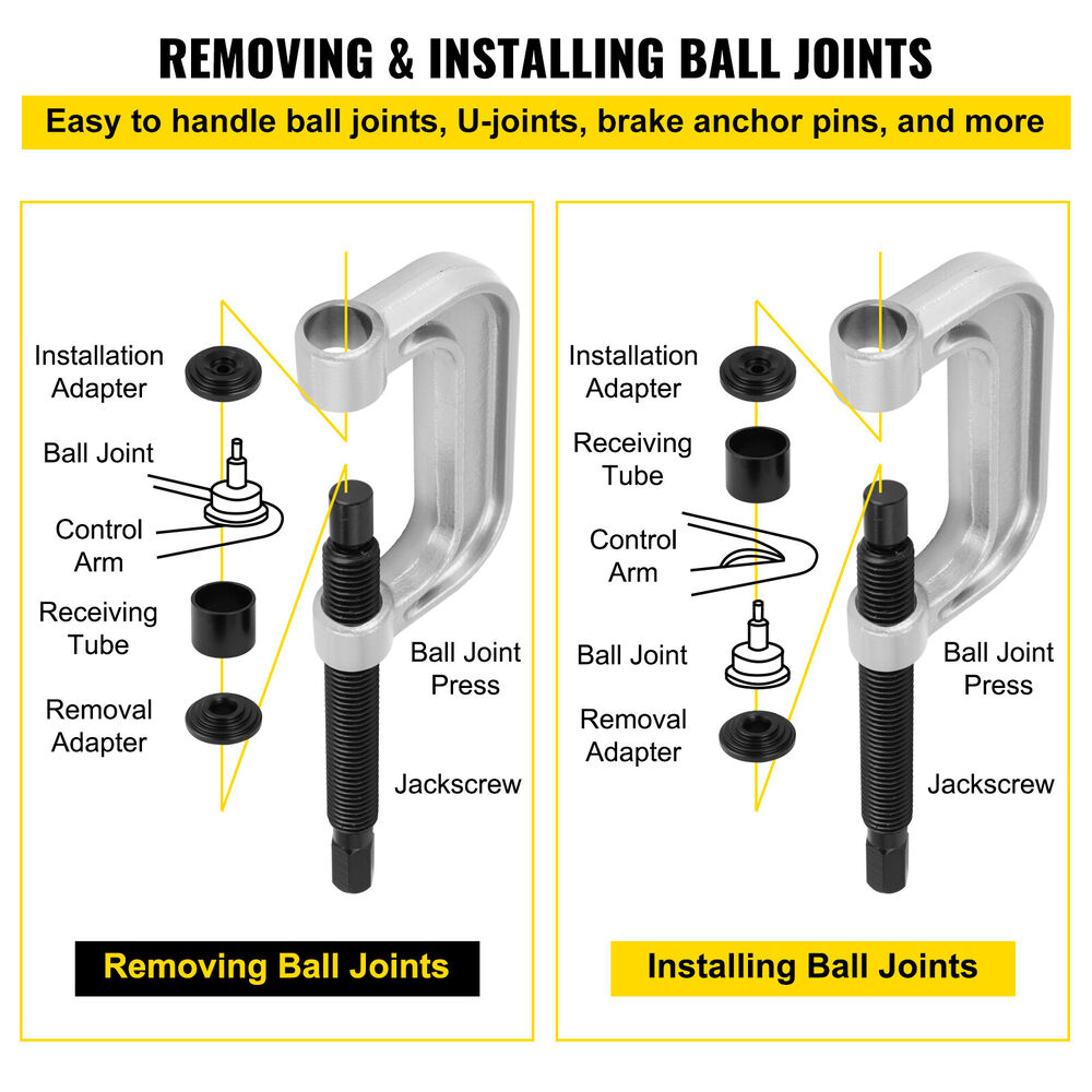 21PC C-PRESS BALL JOINT MASTER SET SERVICE KIT REMOVER INSTALLER 2 4 WD AUTO