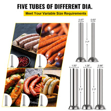 Load image into Gallery viewer, 15L Vertical Sausage Stuffer 33Lbs 2 Speed Stainless Steel Meat Press Commercial