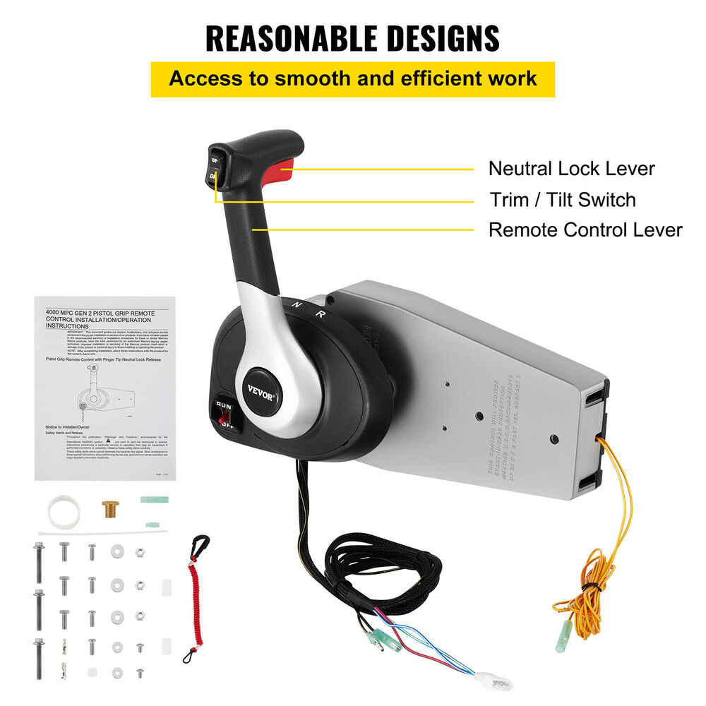 Outboard Boat Throttle Remote Control Box 883710A02 For Mercury Engine Mount USA