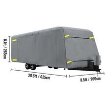 Load image into Gallery viewer, Travel Trailer RV Cover Waterproof Anti-UV Non-Woven Fabric For 14&#39;-38&#39; Camper