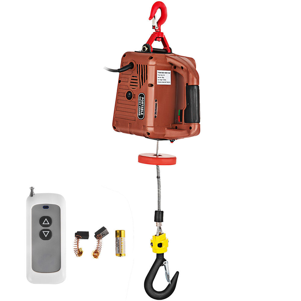 110V Electric Hoist Winch AC Corded Version 885000 Hoisting PullzAll 7.6M 120V