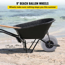 Load image into Gallery viewer, 10&quot; Pneumatic PU Tire Beach Wheel Balloon Wheel For Kayak Cart Beach Trolley 2Pc