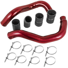 Load image into Gallery viewer, RED Turbo Intercooler Pipe &amp; Boot Kit for Ford 6.0L Powerstroke Diesel 2003-2007