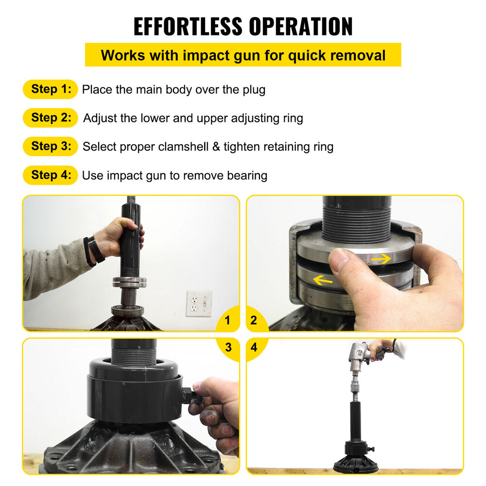 AUTOJOY Carrier & Pinion Bearing Puller Clamshell Bearing Puller with 2 Clamshells