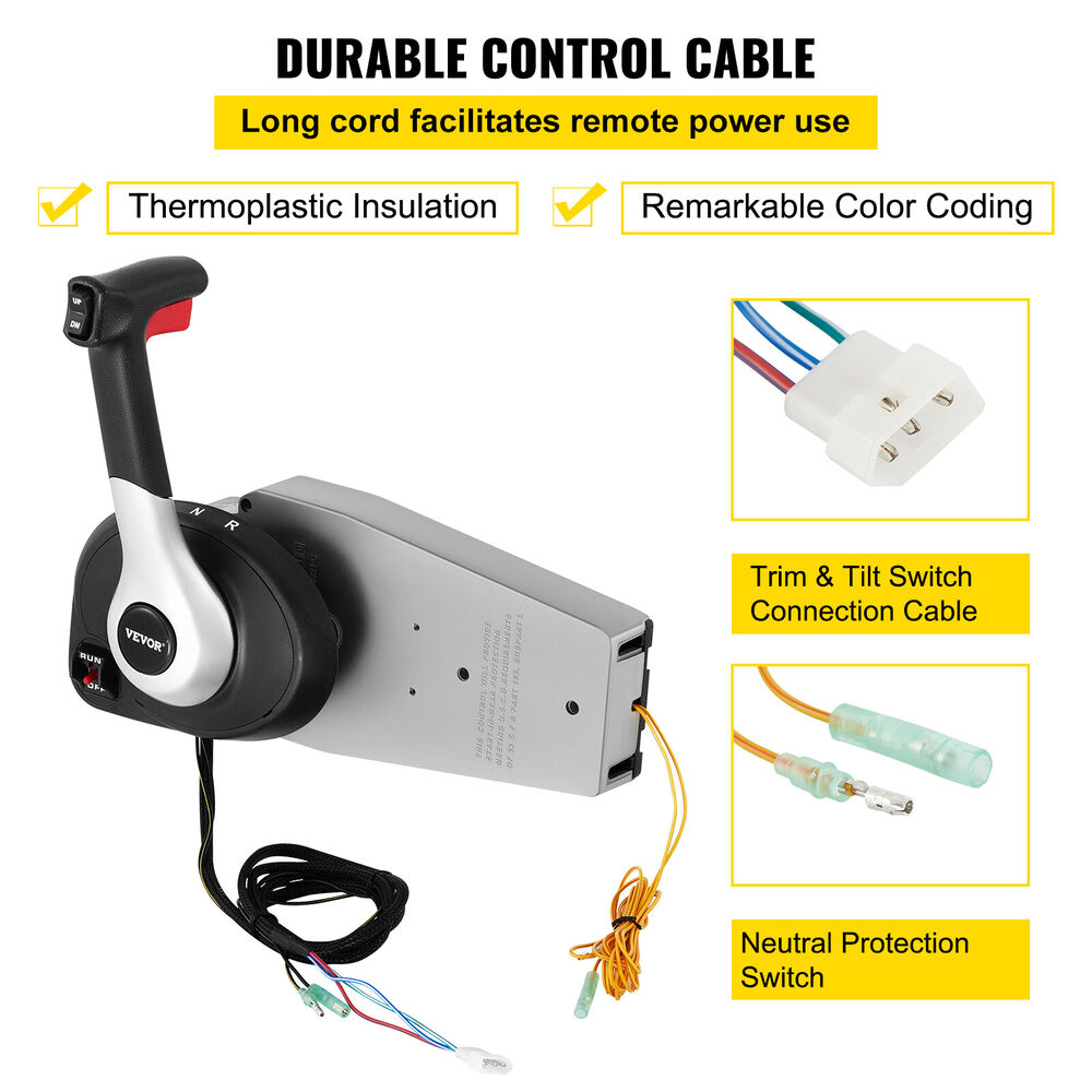 Outboard Boat Throttle Remote Control Box 883710A02 For Mercury Engine Mount USA