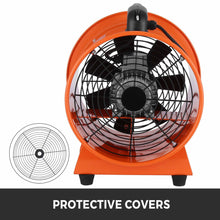 Load image into Gallery viewer, 12&#39;&#39; Extractor Fan Blower Ventilator+5M Duct Hose Pivoting Heavy Duty Air Mover