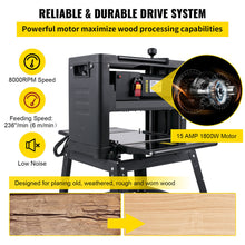 Load image into Gallery viewer, 12.5-Inch Wood Planer Foldable Thickness Planer For Woodworking 1500W With Stand