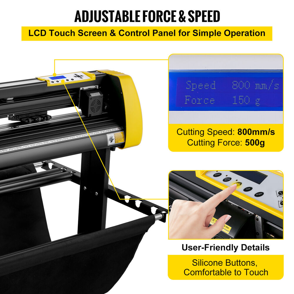 28" Vinyl Cutter Plotter 720mm Upgarded Automatic Camera Contour Cutting Machine