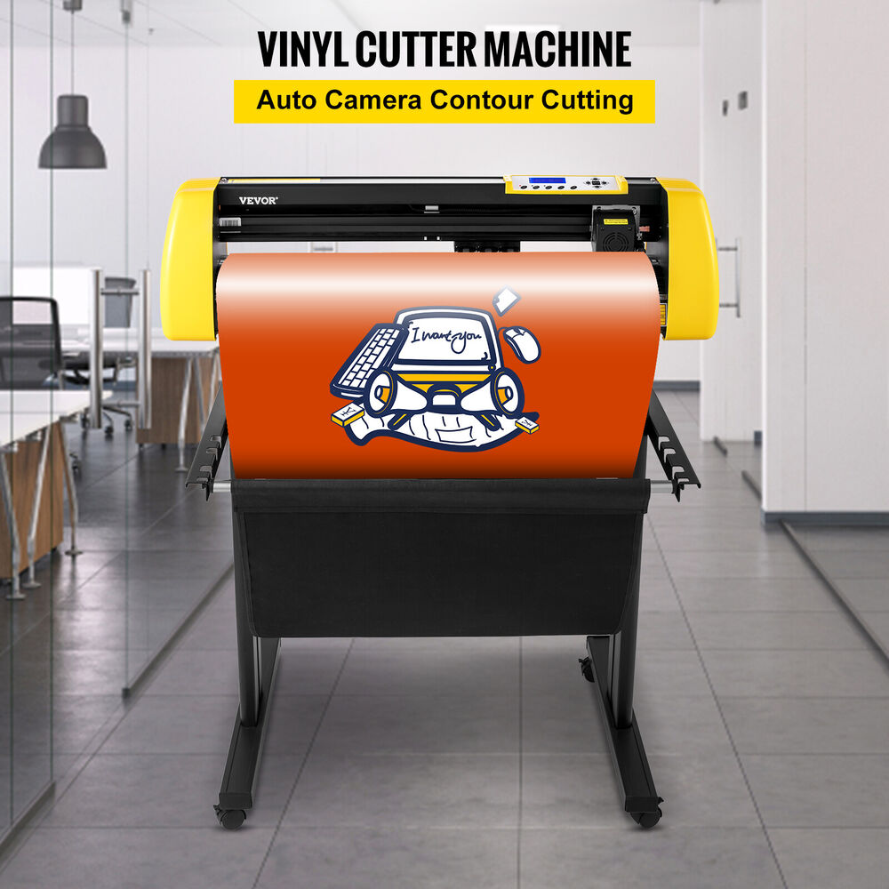 28" Vinyl Cutter Plotter 720mm Upgarded Automatic Camera Contour Cutting Machine