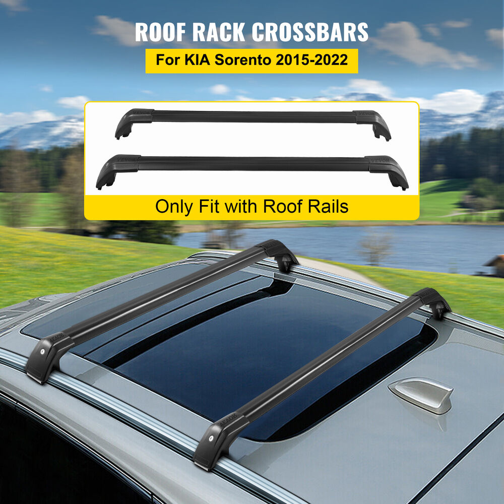 Roof Rack for KIA Sorento 2015-2022 Baggage Luggage Rail Cross Bar Aluminum