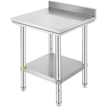 Load image into Gallery viewer, 24&quot;x24&quot;x34.6&quot; Stainless Steel Work Table Restaurant Kitchen Food Prep Commercial