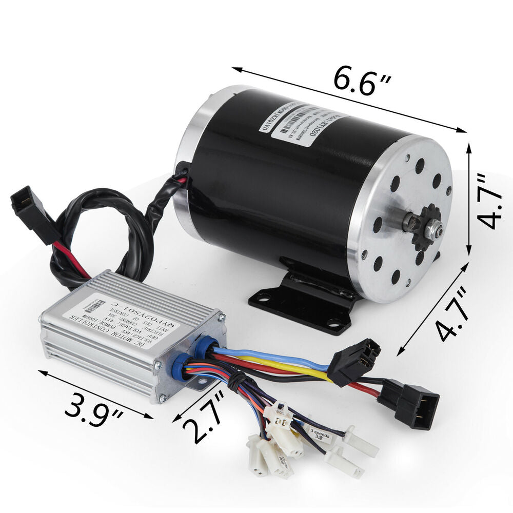 48V DC Brushless / brush Electric Motor Kit f Scooter Go Kart Reduction ATV