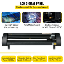 Load image into Gallery viewer, 34&quot; Vinyl Cutter Plotter Cutting Machine Kit w/SignSoftware 3 Blades LCD Screen