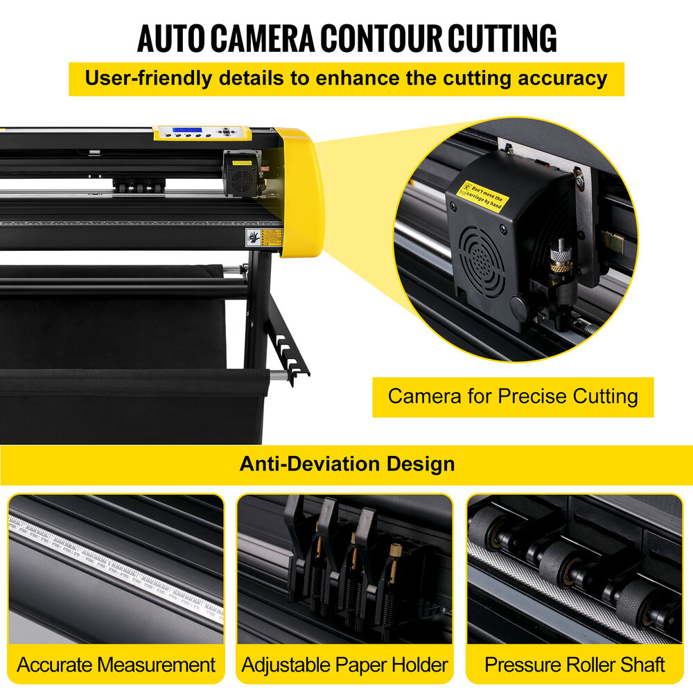 28" Vinyl Cutter Plotter 720mm Upgarded Automatic Camera Contour Cutting Machine