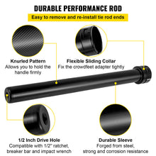 Load image into Gallery viewer, 13pc Inner Tie Rod Removal Auto Tool Kit with 12 SAE &amp; Metric Crowfoot Adapters